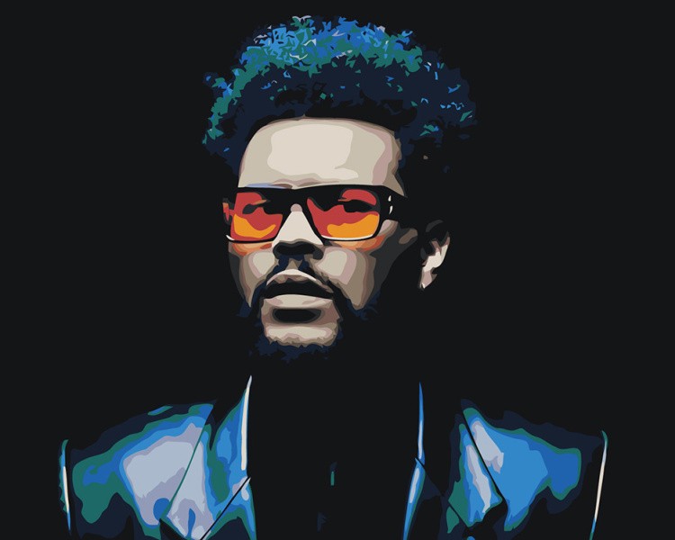 Картина по номерам «Музыкант The Weeknd Викенд 14»