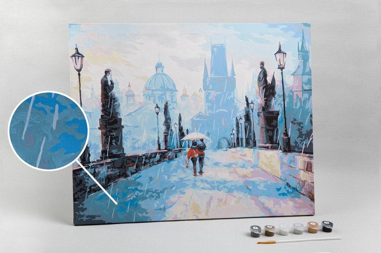 Картина по номерам «Городской сюжет» — картинка 3