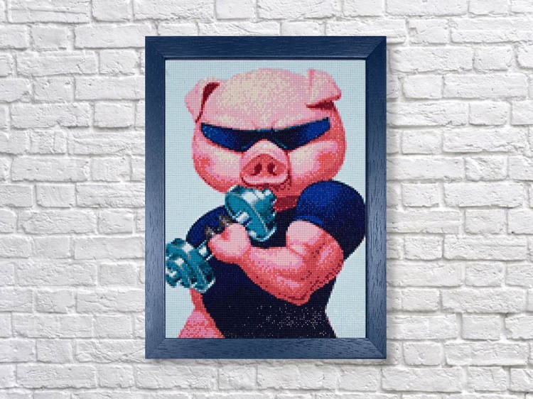 Алмазная вышивка «Силач» — картинка 3