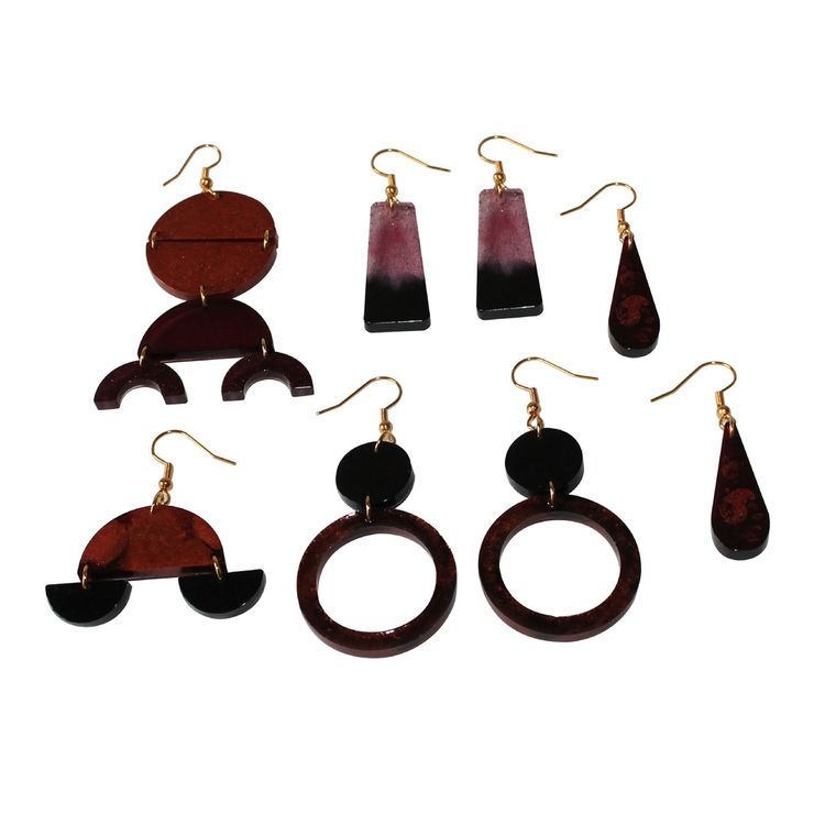 Набор для создания украшений из эпоксидной смолы «Серьги #3», FancyOn — картинка 3