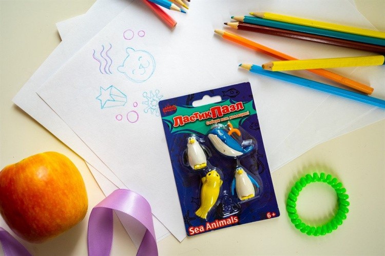 Ластик-пазл «Морские животные» — картинка 5