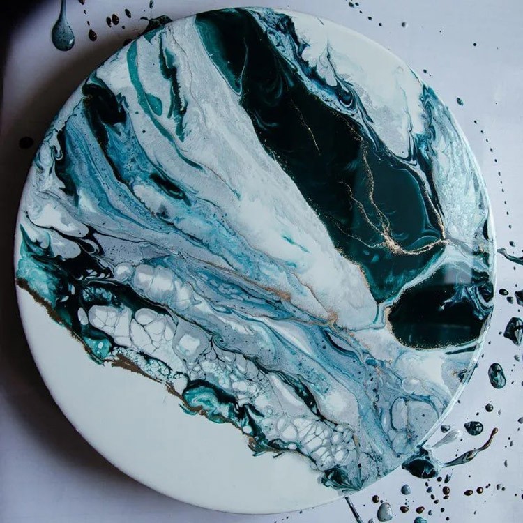 Особо вязкая смола для рисования Aquaglass Heavy 6 кг, RU-SMOLA — картинка 9