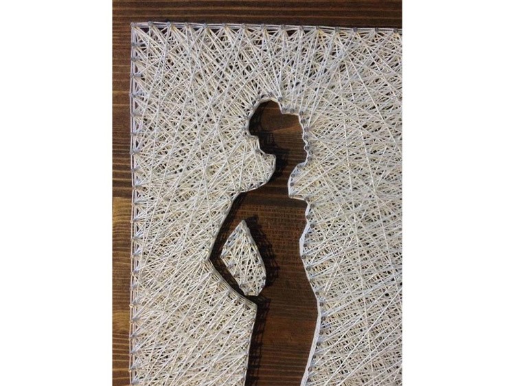 Набор для творчества STRING ART «Женский силуэт» — картинка 2