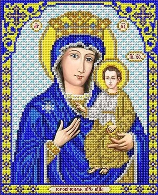 Рисунок на ткани «Богородица Юровичская»