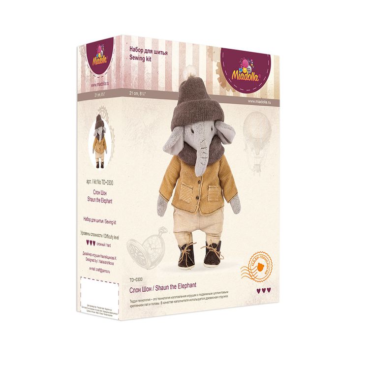 Набор для шитья «Слон Шон» — картинка 3