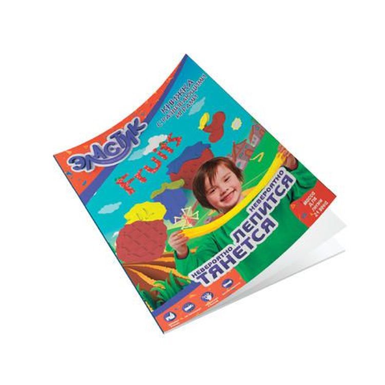 Тянущийся пластилин Эластик «Fruits», желтый, зеленый, красный, 360 гр. — картинка 9