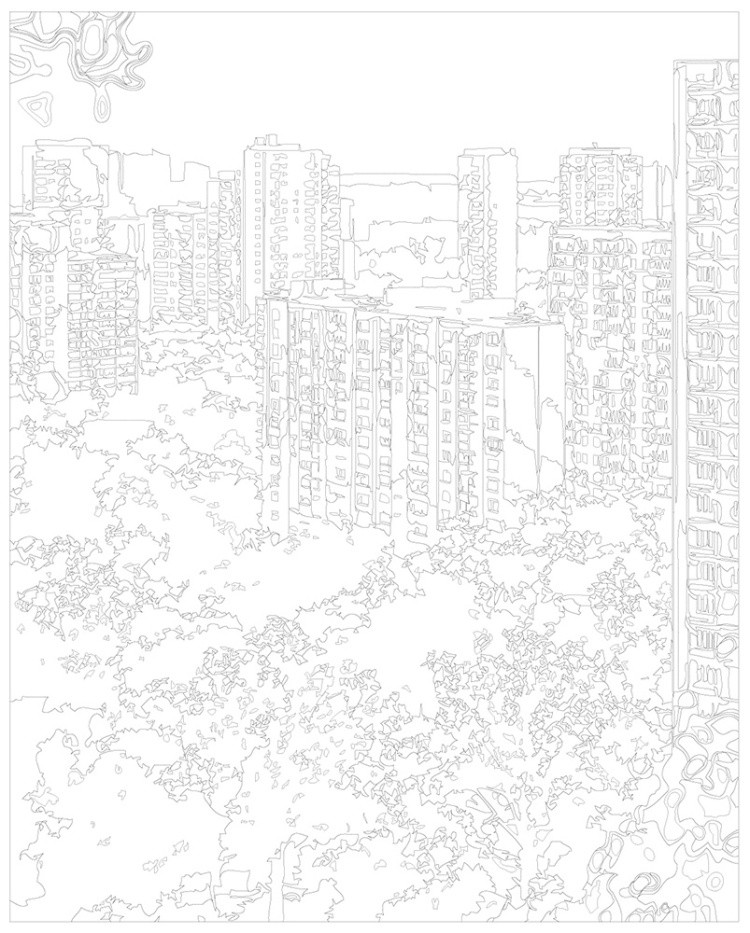 Картина по номерам Панельки родные осень в городе — картинка 3