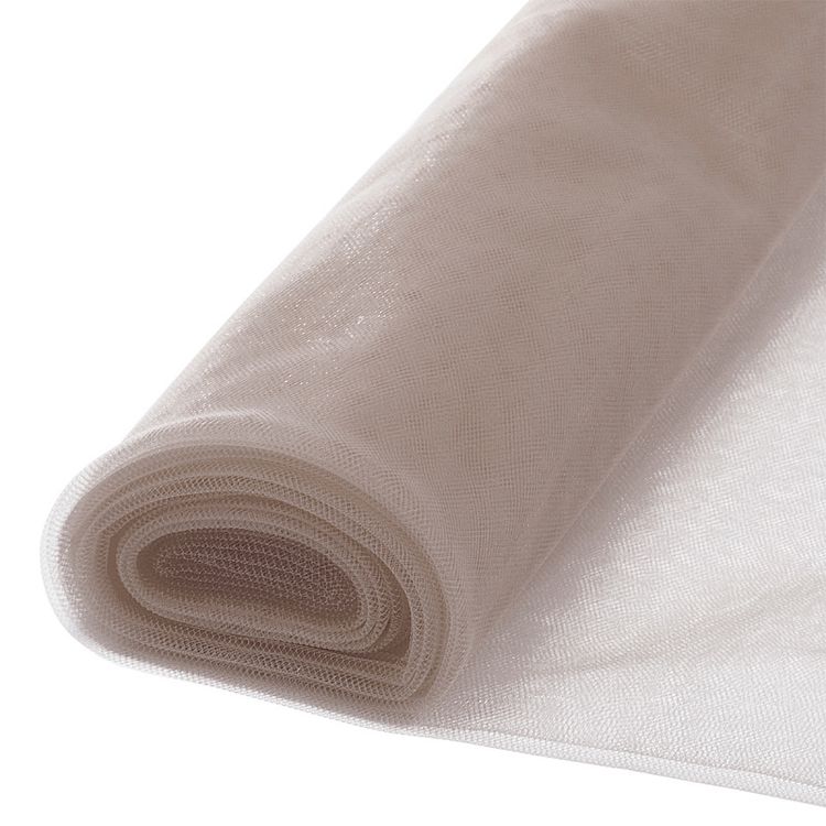 Еврофатин мягкий матовый Hayal Tulle, 5 м, ширина 300 см, 100% полиэстер цвет: бежевый, Hayal — картинка 3