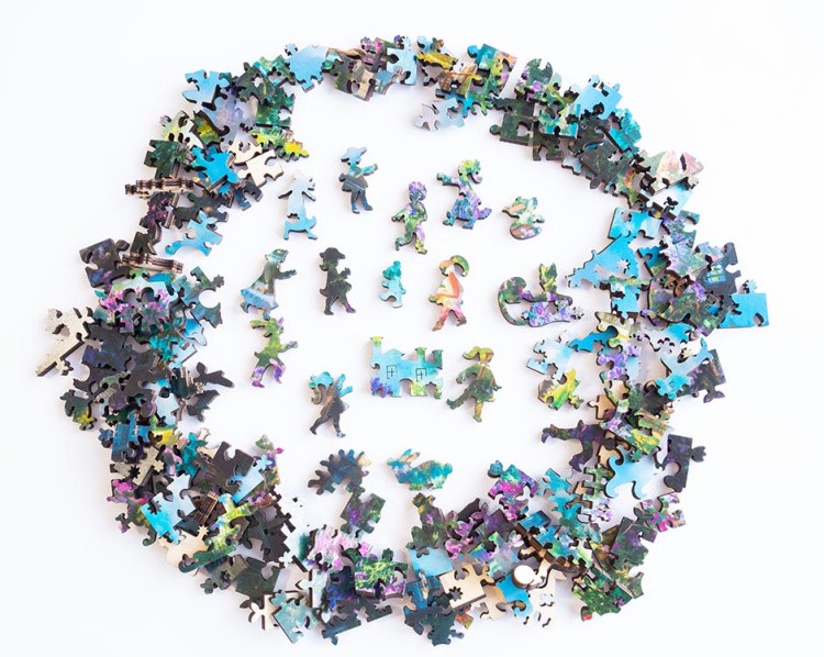 Деревянные пазлы DAVICI «Домик в сирени» — картинка 9