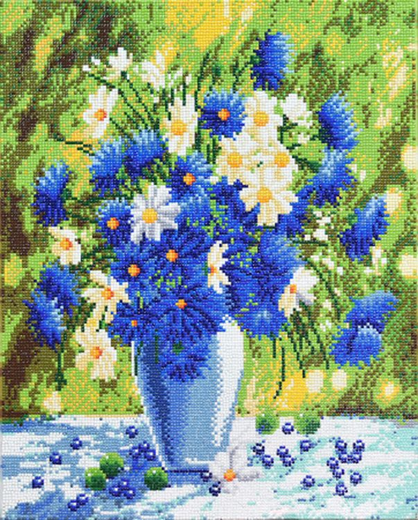 Алмазная вышивка «Васильковое лето» — картинка 4
