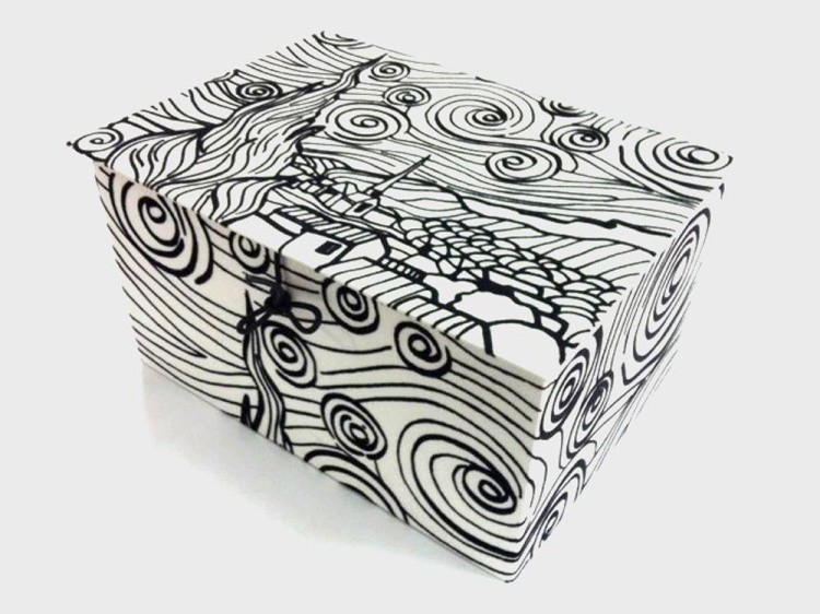 Коробка-раскраска «Ван Гог» + 10 маркеров — картинка 2