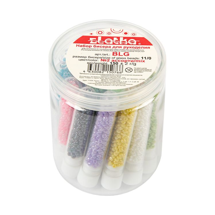 Набор бисера для рукоделия, №02 ассорти, Zlatka — картинка 2
