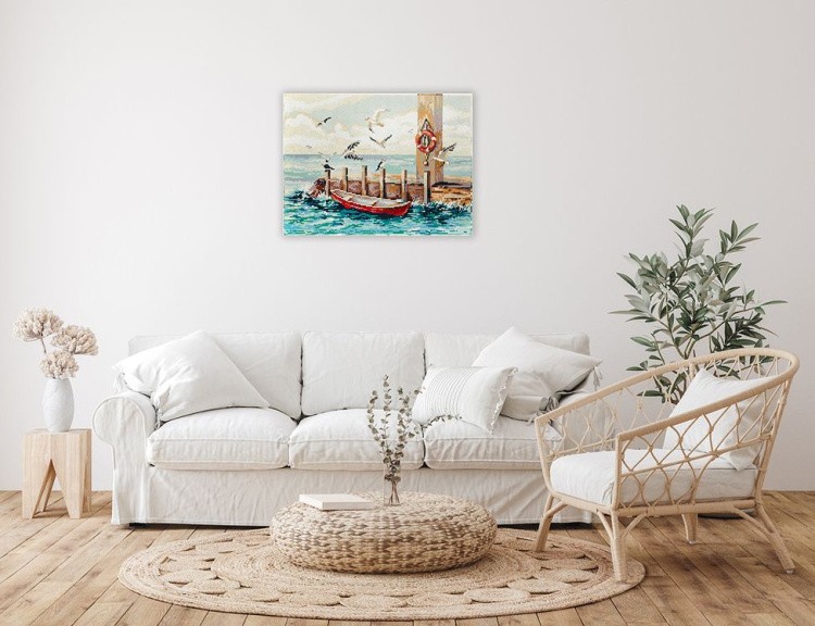 Алмазная вышивка «Морской прибой» — картинка 2