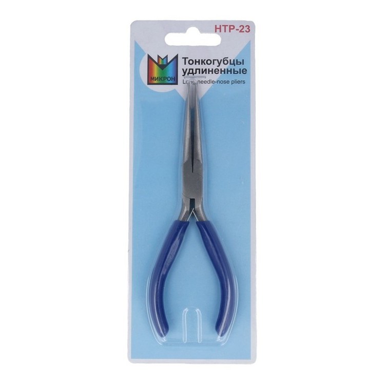 Тонкогубцы удлиненные, металл, в блистере, Micron — картинка 2