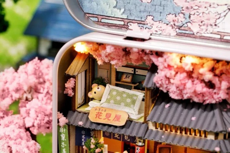 Сборная модель (румбокс) в шкатулке «Вишня в цвету» — картинка 8