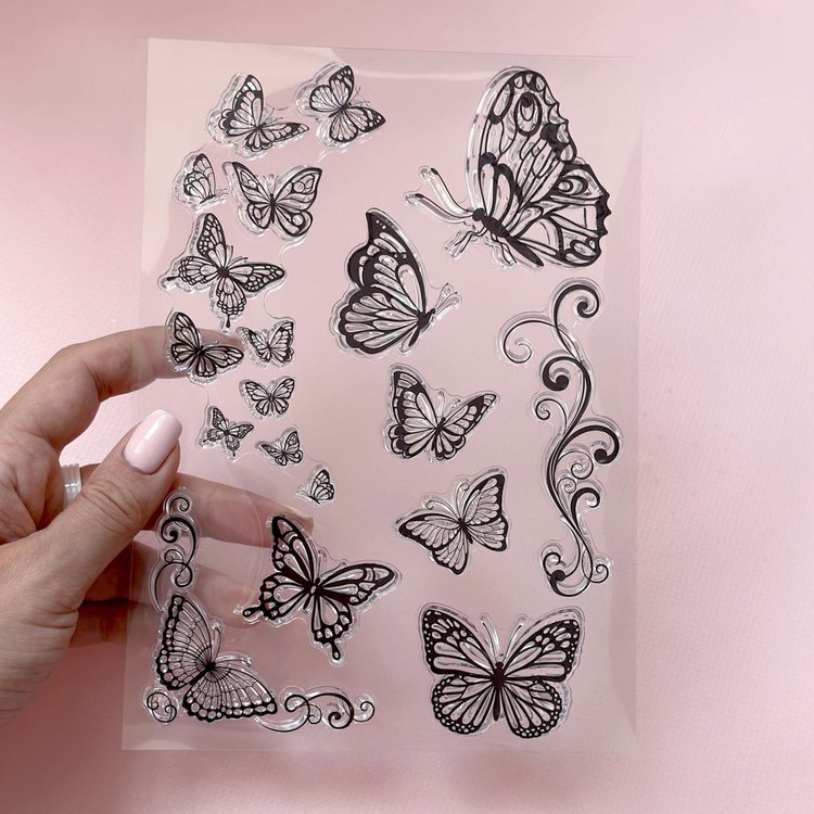 Силиконовые вкладыши с бабочками №10 — картинка 2