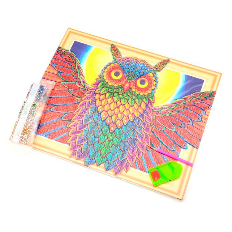 Алмазная вышивка 5D «Сова» — картинка 3