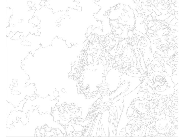 Картина по номерам «Свидание в саду» — картинка 3