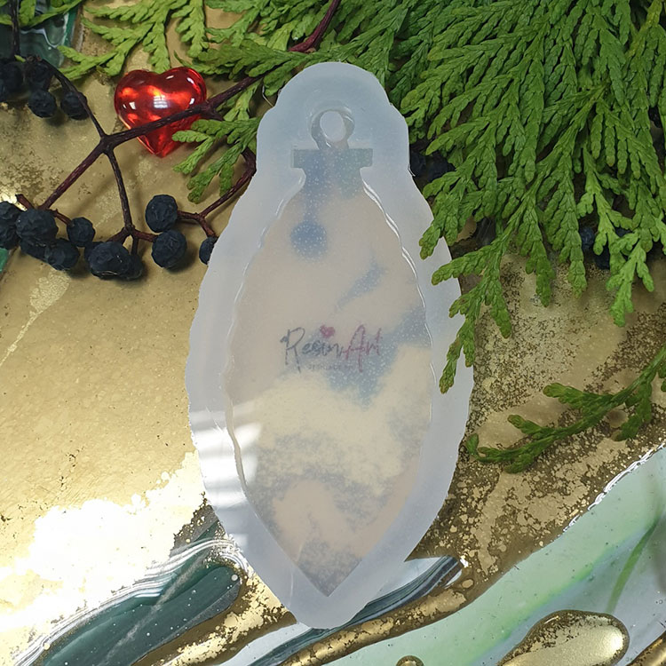 Молд силиконовый Новогодняя игрушка Шишка, ResinArt — картинка 2