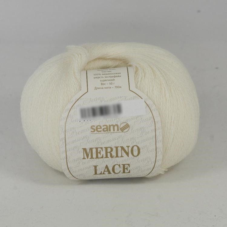 Пряжа SEAM MERINO LACE (02), суровый, 5 шт. по 50 г — картинка 2
