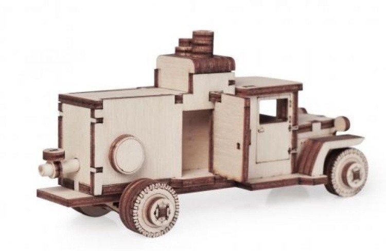 Конструктор из дерева «Грузовичок Компрессор», Армия России — картинка 2