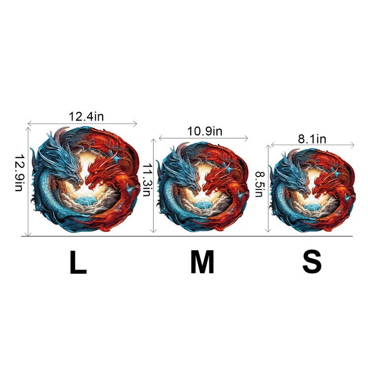 Деревянные пазлы «Огонь и вода S», Woodbests — картинка 3