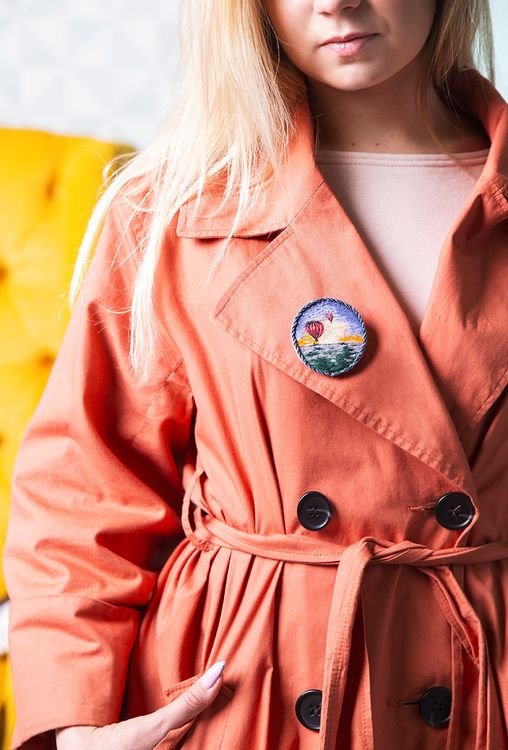 Набор для вышивания «Брошь. Воздушные шары» — картинка 4