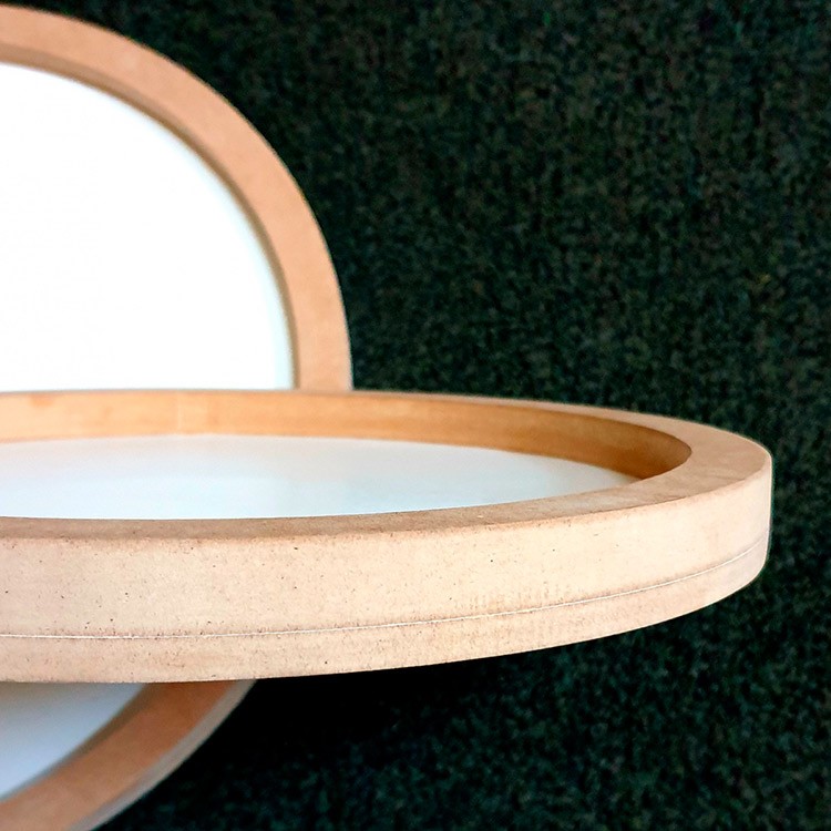 Двусторонняя круглая основа для картины на подрамнике 1,6 см, d 30 см, ResinArt — картинка 3