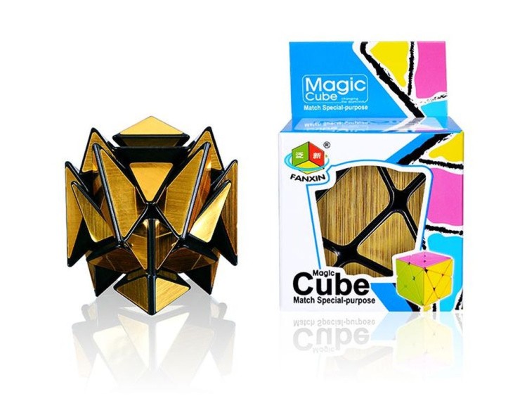 Зеркальный Кубик Трансформер (золотой) — картинка 2