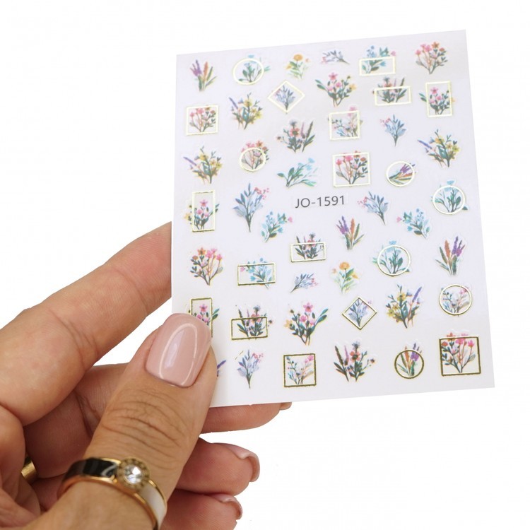 Декоративные наклейки с металлизированным эффектом №2, 12x8 см, 1 шт. — картинка 3