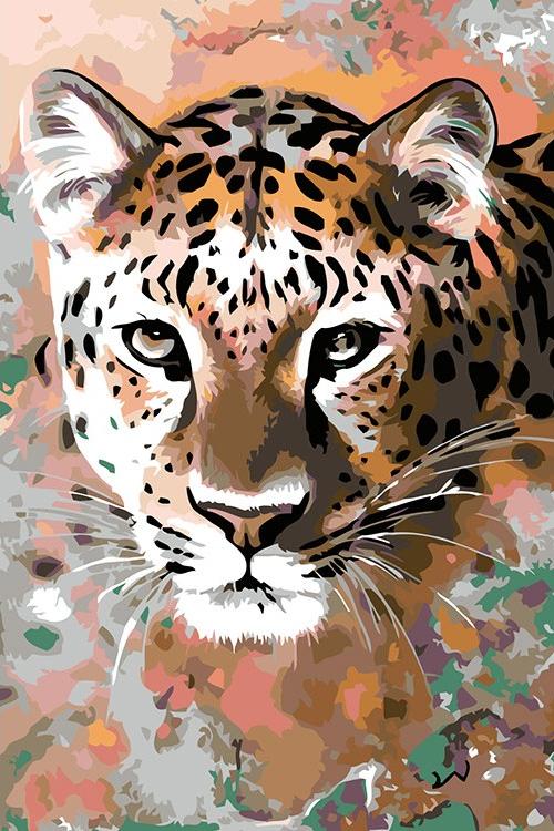 Картина по номерам «Леопард»