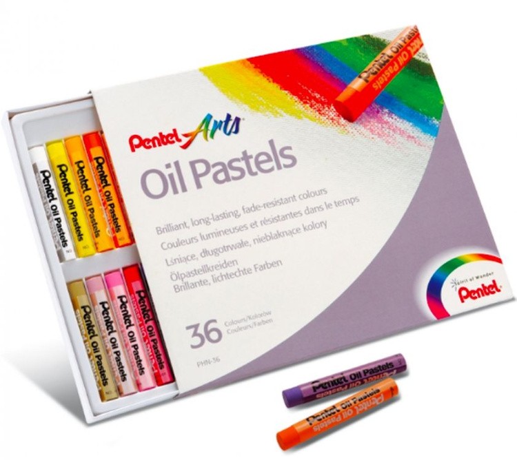 Пастель масляная Pentel Arts Oil Pastels, 36 цв.