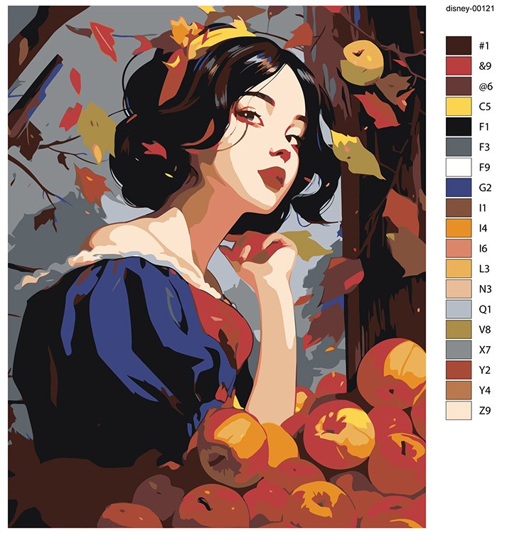 Картина по номерам «Герои Дисней: Белоснежка Арт» — картинка 2