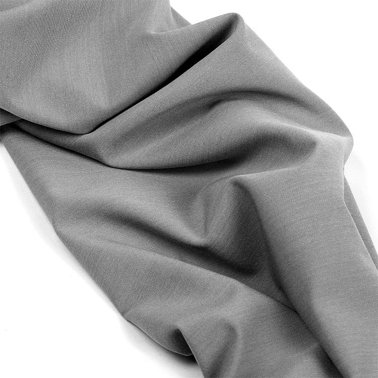 Ткань Костюмная Гальяно, 1 м х 150 см, 200 г/м², цвет: светло-серый меланж, TBY — картинка 5