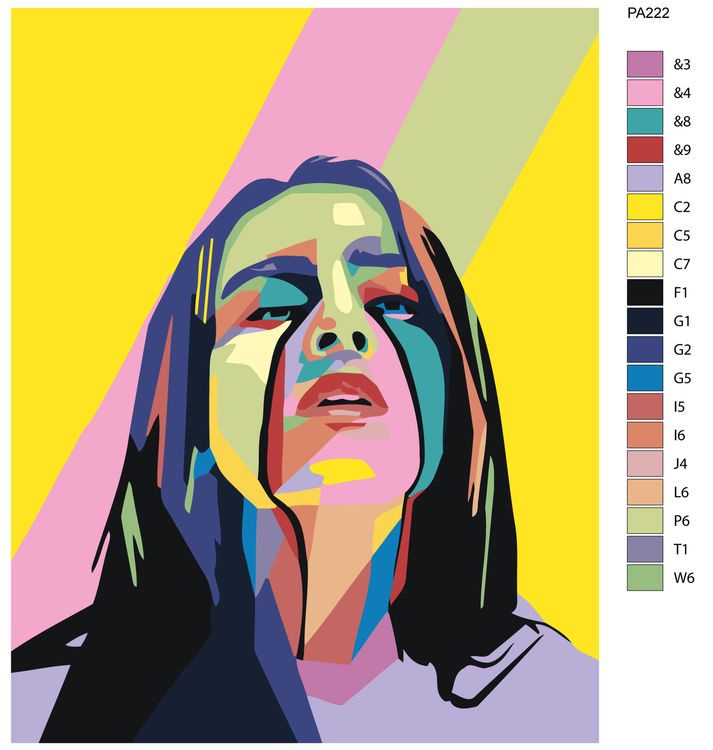 Картина по номерам «Билли Айлиш» — картинка 2