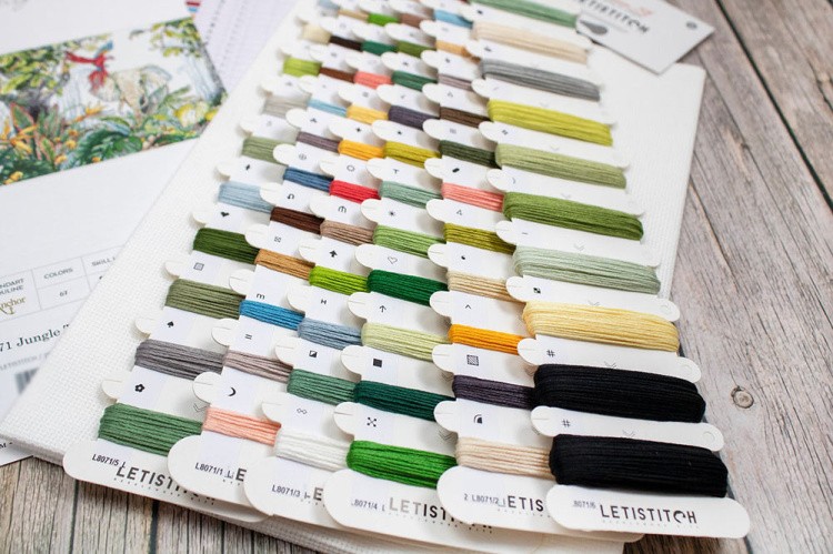 Набор для вышивания «Jungle Time (Время джунглей)» — картинка 2