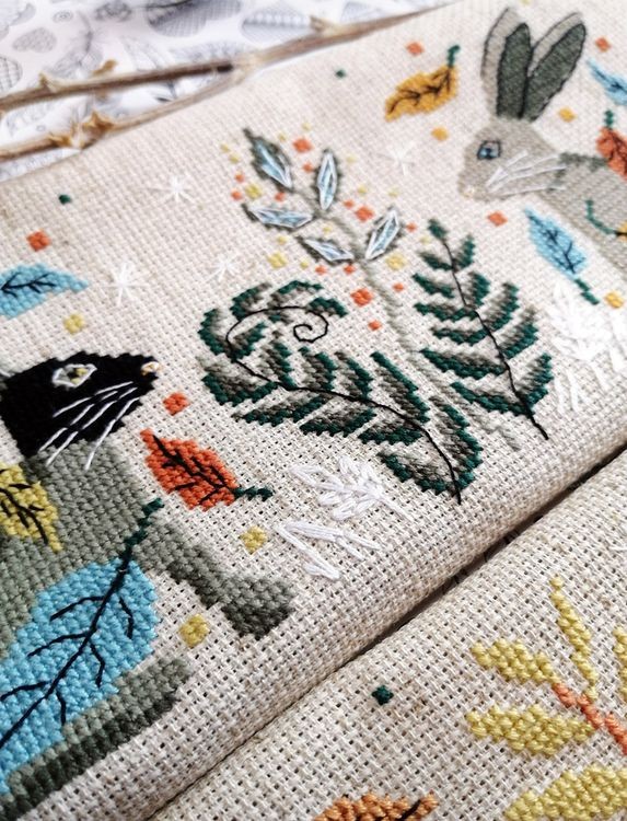 Набор для вышивания «Карандашница. Зайцы» — картинка 3