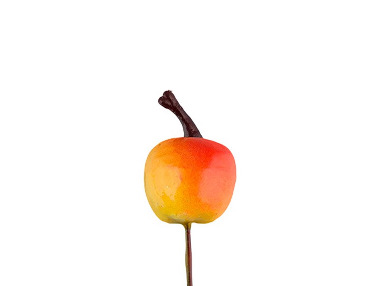 Декоративные элементы «Яблоко желтое», d 2 см, 6 шт., Blumentag