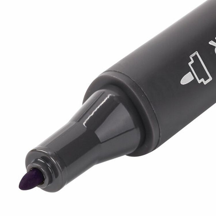 Маркер для скетчинга двусторонний 1 мм - 6 мм BRAUBERG ART CLASSIC, цвет: темно-лиловый — картинка 4