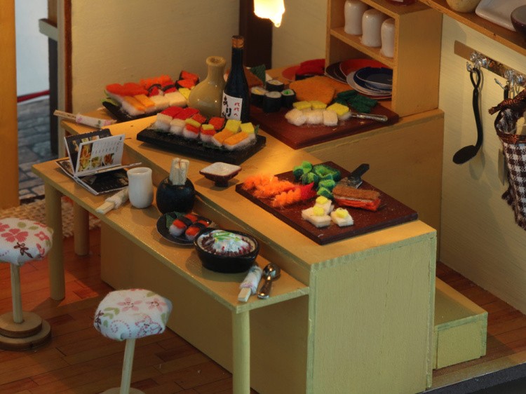 Набор для создания миниатюры (румбокс) «Суши Бар SAKURA» — картинка 6