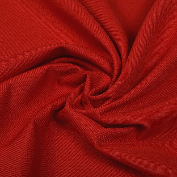 Ткань габардин, нарезка, 10 м, ширина 150 см, 150 г/м2, цвет: красный, TBY