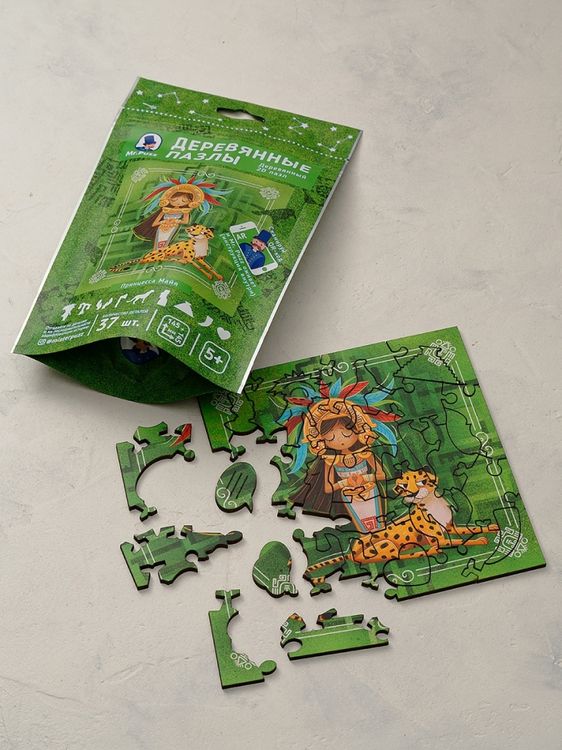 Интерактивные деревянные пазлы Mr.Puzz «Принцесса Майя» — картинка 4