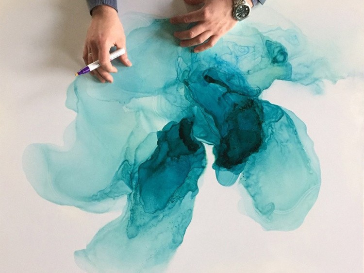 Алкогольные чернила янтарь (Amber) 20 мл, Craft Alcohol INK — картинка 4