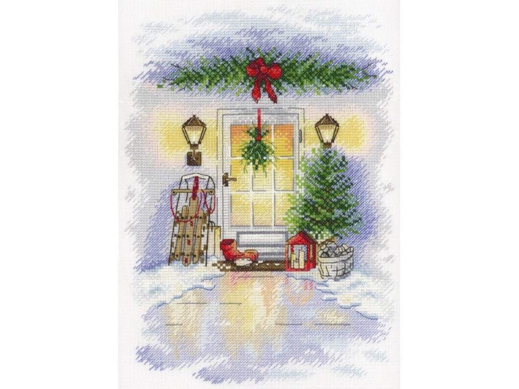 Набор для вышивания «Новогодняя дверь»