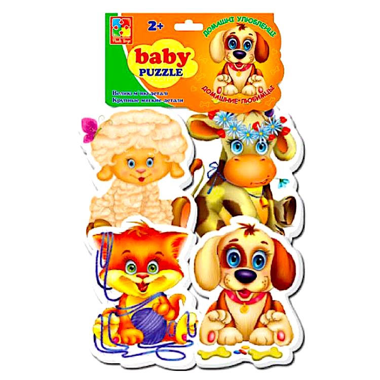 Мягкие пазлы Baby puzzle «Домашние любимцы» — картинка 2