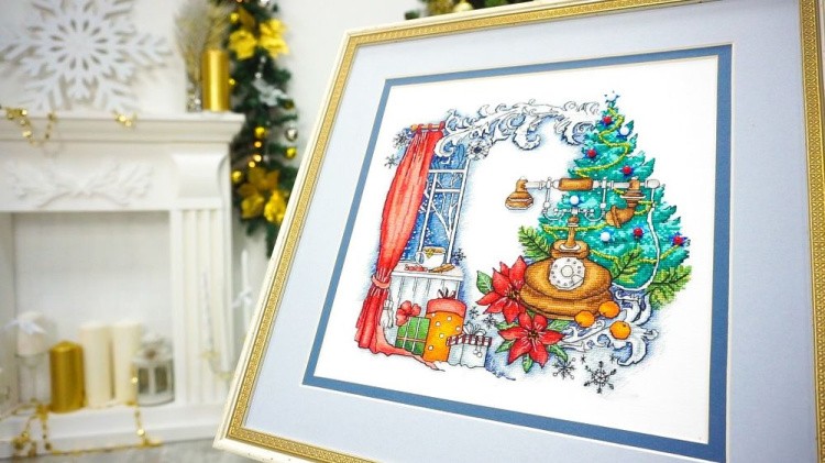 Набор для вышивания «Зима на проводе» — картинка 2