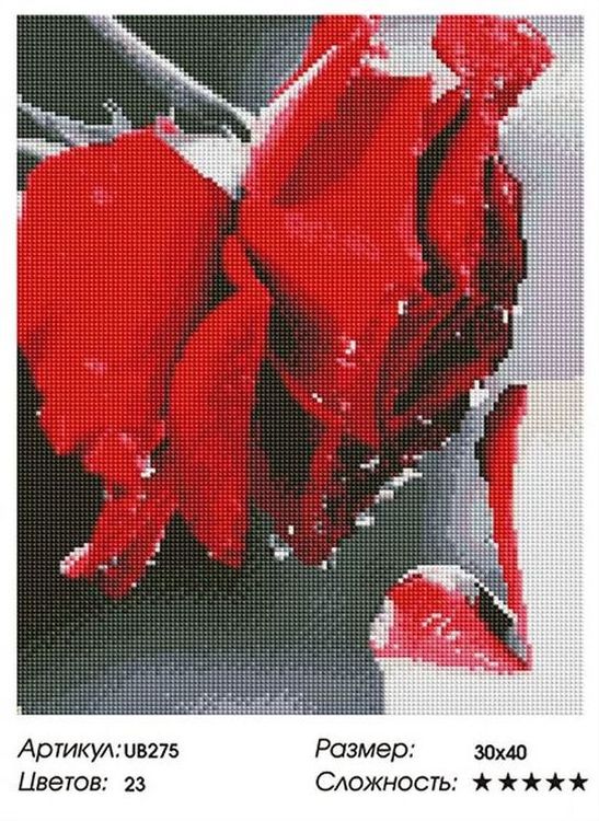 Алмазная вышивка «Бархат розы» — картинка 2