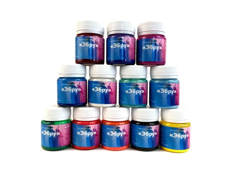 Набор для эбру «Профи», 12 цветов, Mimi — картинка 5