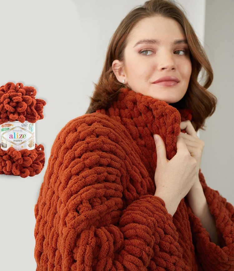 Пряжа ALIZE Puffy (262), беж, 5 шт. по 100 г — картинка 6