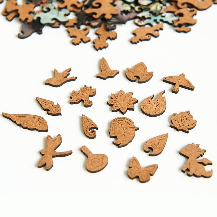 Деревянные фигурные пазлы «Драконы» — картинка 2